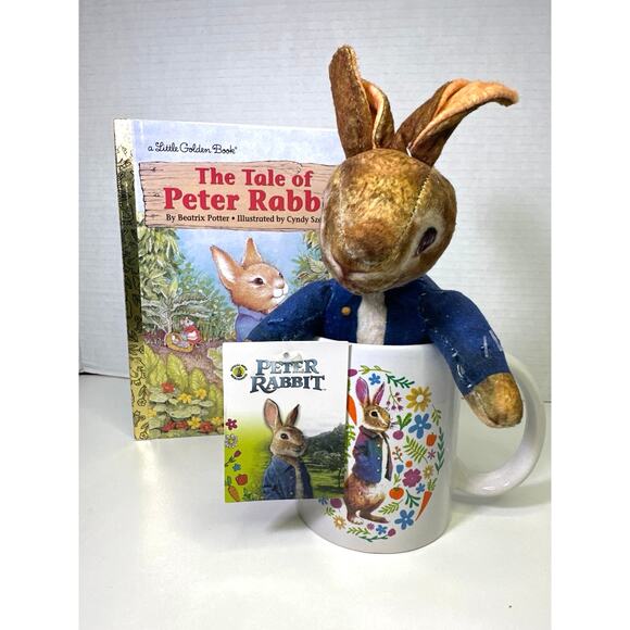 Peter Rabbit 2018 Movie Gift set.  Mug & plush by Dan Dee Collecters Choice - Picture 1 of 5